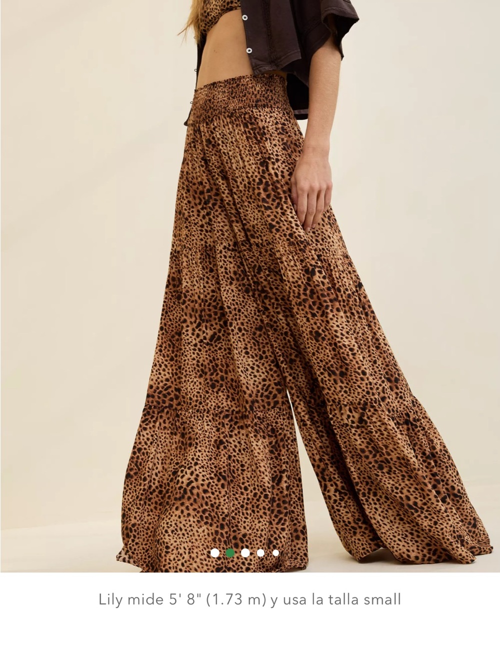 Aerie part pant Leopard Print Wide-Leg